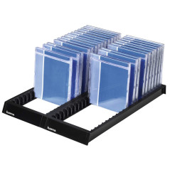 Hama Casier de rangement CD Spirit II (système de classement sur socle pour 44 boîtiers, porte-CD idéal rangement dans un tiroir