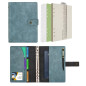 Wonderpool Carnet de notes rechargeable en cuir - Papier à pois intérieur en cuir véritable pour le travail de voyage et l'organ Wonderpool Carnet de notes rechargeable en cuir - Papier à pois intérieur en cuir véritable pour le travail de voyage et l'organ