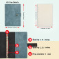 Wonderpool Carnet de notes rechargeable en cuir - Papier à pois intérieur en cuir véritable pour le travail de voyage et l'organ Wonderpool Carnet de notes rechargeable en cuir - Papier à pois intérieur en cuir véritable pour le travail de voyage et l'organ
