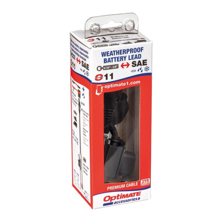 TecMate OptiMate CABLE O-11 x4, Câble de batterie résistant aux intempéries, usage intensif/automobile/marine