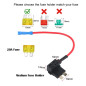 8 Pcs 12V pour voiture, adaptateurs Bolatus de taille moyenne pour fusibles automobiles, distributeur de fusibles Add-A, porte-f 8 Pcs 12V pour voiture, adaptateurs Bolatus de taille moyenne pour fusibles automobiles, distributeur de fusibles Add-A, porte-f