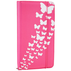 Hama Pochette Up To Fashion (pour 48 disques, CD/DVD/Blu-ray/livres audio, étui de rangement, gain de place pour la voiture, la