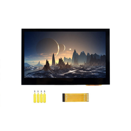 IBest 4.3inch DSI LCD Capacitive Touch Screen Display 800×480 Resolution IPS Wide Angle Monitor for Raspberry Pi 4B/3B+/3A+/3B/2