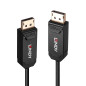 LINDY 38525 Câble fibre optique hybride DisplayPort 2.0 UHBR10 50 m, 4K @ 144 Hz, 8 K @ 60 Hz, 40 Gbit/s, fibre optique hybride, LINDY 38525 Câble fibre optique hybride DisplayPort 2.0 UHBR10 50 m, 4K @ 144 Hz, 8 K @ 60 Hz, 40 Gbit/s, fibre optique hybride,