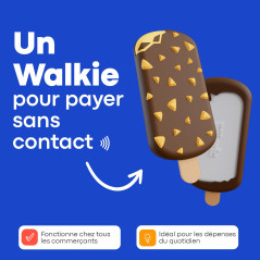 Money Walkie - Porte Monnaie sans Contact pour Enfants et Ados - Solution pour Apprendre à Gérer Son Argent - Pratique, Ludique 