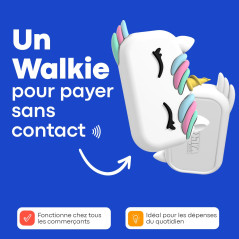Money Walkie - Porte Monnaie sans Contact pour Enfants et Ados - Solution pour Apprendre à Gérer Son Argent - Pratique, Ludique 