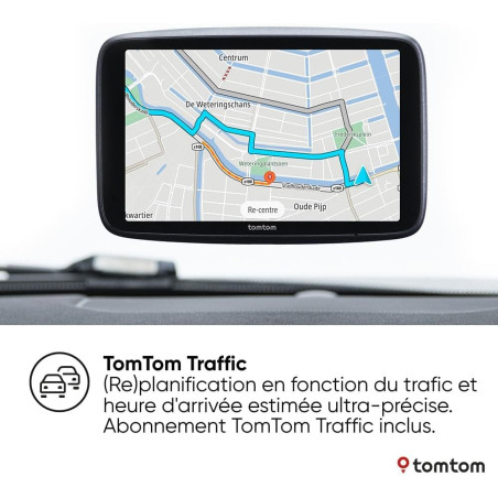 TomTom GPS GO Superior (Ecran 6 Pouces, Info Trafic, Alertes de Zones de Danger, Cartes Monde, Mise à Jour Rapide Via WiFi, Prix