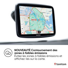 TomTom GPS GO Superior (Ecran 6 Pouces, Info Trafic, Alertes de Zones de Danger, Cartes Monde, Mise à Jour Rapide Via WiFi, Prix