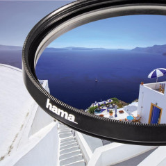 Hama Filtre UV (anti-UV et protection, compensation 4X, traitement antireflet, pour objectifs d'appareils photo 62 mm, O-Haze, t