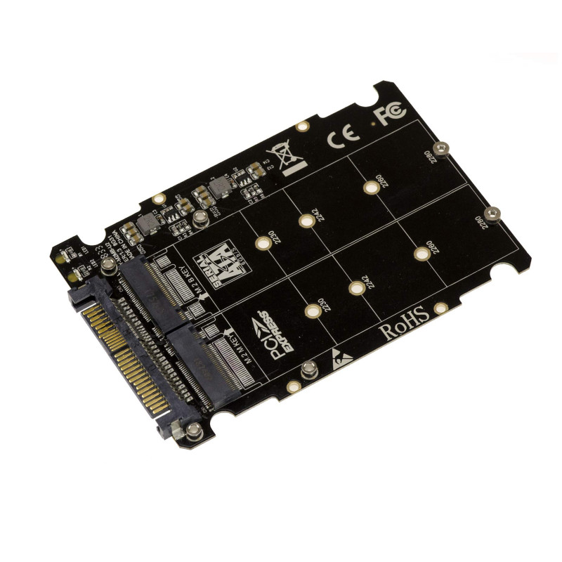 KALEA-INFORMATIQUE Convertisseur Adaptateur pour Monter Un SSD M.2 M Key Gen 3.0 NVMe et M2 B Key SATA en Lieu et Place d'un SSD KALEA-INFORMATIQUE Convertisseur Adaptateur pour Monter Un SSD M.2 M Key Gen 3.0 NVMe et M2 B Key SATA en Lieu et Place d'un SSD