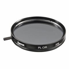 Hama Filtre polarisant (Circulaire, Traité, 72mm, 2 Couches par Face) Noir