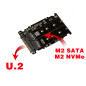 KALEA-INFORMATIQUE Convertisseur Adaptateur pour Monter Un SSD M.2 M Key Gen 3.0 NVMe et M2 B Key SATA en Lieu et Place d'un SSD KALEA-INFORMATIQUE Convertisseur Adaptateur pour Monter Un SSD M.2 M Key Gen 3.0 NVMe et M2 B Key SATA en Lieu et Place d'un SSD