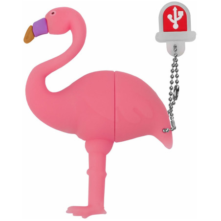 Motif Flamingo Mignon Clé USB de 32 Go, USB Mémoire Stick Pen Drive avec Motif Flamingo Mignon, Cadeau pour Étudiants et Enfants