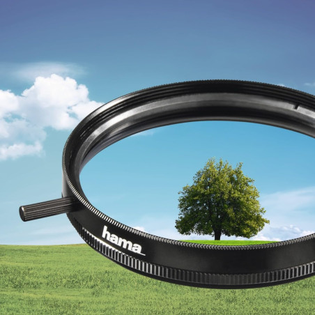 Hama Filtre polarisant (circulaire, Traité, 77mm, 2 couches par face) Noir
