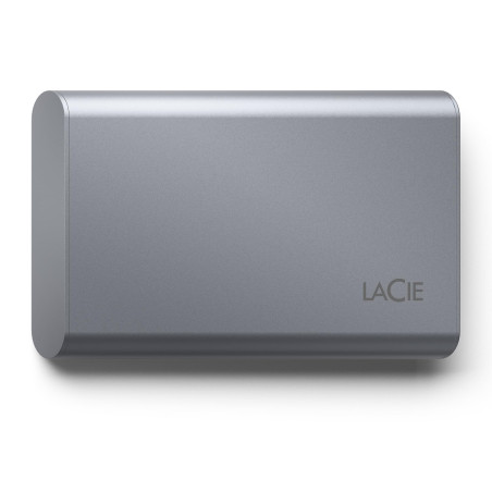 LaCie Mobile SSD Secure 1TB — design fin, USB‑C SSD externe portable, Grey, pour Mac et Windows — Service Rescue Data Recovery i