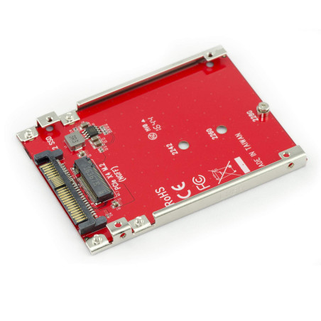 KALEA-INFORMATIQUE Convertisseur Adaptateur pour Monter Un SSD M.2 NVMe sur Un Port pour SSD U.2. Conversion M2 M Key vers U2 68