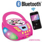 Lexibook, Disney Minnie, Lecteur CD Bluetooth pour Enfants - Portable, Effets Lumineux, Prise Micro, Entrée aux-in, Pile ou Sect Lexibook, Disney Minnie, Lecteur CD Bluetooth pour Enfants - Portable, Effets Lumineux, Prise Micro, Entrée aux-in, Pile ou Sect