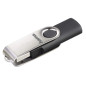 Hama Clé USB 2.0 "Rotate, 16 GB (10 MB/s, Flashpen Rotate) Noir/Argenté Hama Clé USB 2.0 "Rotate, 16 GB (10 MB/s, Flashpen Rotate) Noir/Argenté