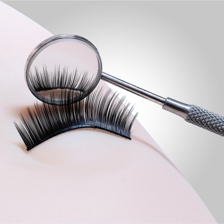 Miroir de dentiste, miroir d'extension de cils pour contrôler l'application, miroir dentaire rond en acier inoxydable, miroirs d
