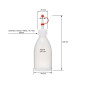 Lot de 10 bouteilles en plastique de 100 ml en polyéthylène basse densité, naturel, G18, bouchon compte-gouttes, bande de mainti Lot de 10 bouteilles en plastique de 100 ml en polyéthylène basse densité, naturel, G18, bouchon compte-gouttes, bande de mainti