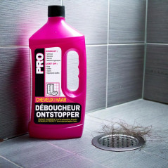 Fulgurant PRO - Déboucheur Professionnel Cheveux, Puissant, Salle de Bain, Eau Stagnante, Poils, Cheveux, Savons, Graisses - 900