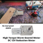DC 12V Moteur Électrique De Réduction Réversible À Couple Élevé Boîte De Vitesses Motoréducteur À Engrenage Vis Sans Fin 40RPM P DC 12V Moteur Électrique De Réduction Réversible À Couple Élevé Boîte De Vitesses Motoréducteur À Engrenage Vis Sans Fin 40RPM P
