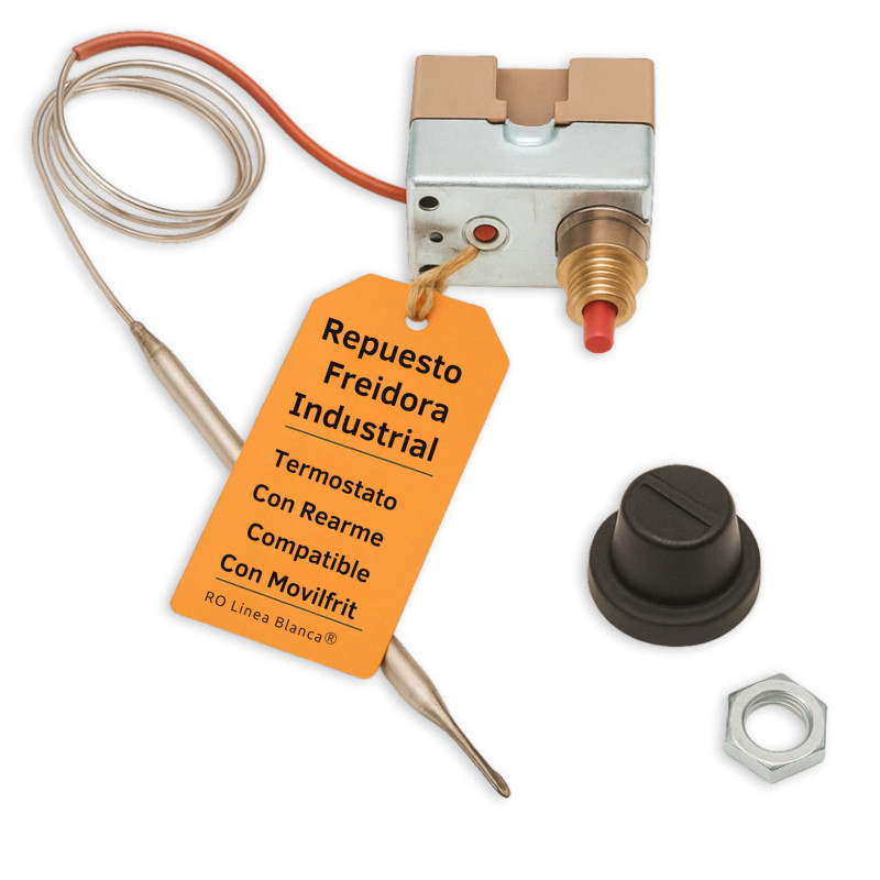 RO - Linea Blanca ® - Thermostat sécurité friteuse 240° capillaire 1000 mm 16 A avec réarmement RO - Linea Blanca ® - Thermostat sécurité friteuse 240° capillaire 1000 mm 16 A avec réarmement