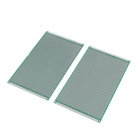 DollaTek 2PCS (9 x 15cm) Carte PCB Panneau Universel à Double Face Panneau de Bord Panneau de Bord pour Bricolage Soudure