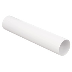 Lüftungsrohr Ø 125 mm Länge 0,5 m aus ABS-Kunststoff Rundrohr Rundkanal Abluft-Rohr Abluftkanal Dunstabzug Kanal Ø 12,5 cm und 5