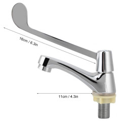 G1/2in long manche vertical unique-eau froide bassin robinet robinet coude robinet pour laboratoire
