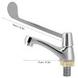 G1/2in long manche vertical unique-eau froide bassin robinet robinet coude robinet pour laboratoire G1/2in long manche vertical unique-eau froide bassin robinet robinet coude robinet pour laboratoire