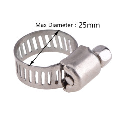Hotop 12 Pièces Colliers de Serrage Inox 9-16 mm Colliers Serrage Réglables en Acier Inoxydable pour Tuyau d'Arrosage, Tuyau d'E