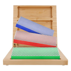 DMT Diamond Whetstone™ Pierre à aiguiser diamantée dans un coffret en bois, lot de 6", grossière, fine, extra-fine | Pierre à ai