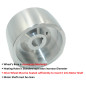 (Drive 130-19) Roue d'entraînement pour ponceuse à courroie usinée CNC pour meuleuse à couteaux 130 mm de diamètre - 55 mm de la (Drive 130-19) Roue d'entraînement pour ponceuse à courroie usinée CNC pour meuleuse à couteaux 130 mm de diamètre - 55 mm de la