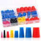 Glarks Assortiment de 100 bouchons coniques en caoutchouc de silicone pour masquer les trous lors du revêtement en poudre, de la Glarks Assortiment de 100 bouchons coniques en caoutchouc de silicone pour masquer les trous lors du revêtement en poudre, de la