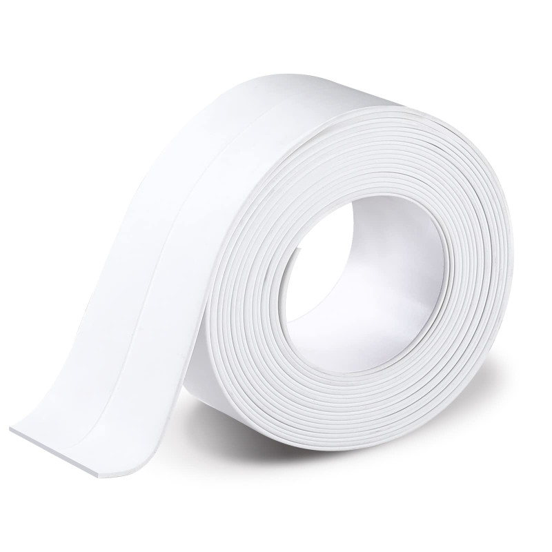 Romon Joint Salle de Bain, Ruban Etanchéité Auto-Adhésif en PVC Pour Salle de Bain, Cuisine, Anti-moisissure, Calfeutrage (3.8cm Romon Joint Salle de Bain, Ruban Etanchéité Auto-Adhésif en PVC Pour Salle de Bain, Cuisine, Anti-moisissure, Calfeutrage (3.8cm