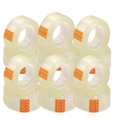 Cinta adhésive transparente extra-forte de diverses marques, 12 rouleaux de 18 mm x 35 m, ruban adhésif à usage général pour l’é
