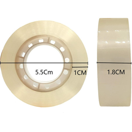 Cinta adhésive transparente extra-forte de diverses marques, 12 rouleaux de 18 mm x 35 m, ruban adhésif à usage général pour l’é