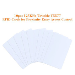 OBO HANDS 125khz Écrivain Réinscriptible Blanc en Plastique T5577 RFID Carte Proximité Porte Contrôle Entrée Accès (10)