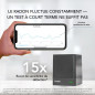 Ecosense EQ100 EcoQube, Détecteur de Radon Numérique, Capture Rapide des Variations, Surveillance Continue avec Graphiques de Te