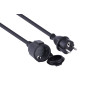 Electraline Rallonge électrique IP44 H07RN-F 3G2.5 16A 5m Noir pour Chantiers et Extérieur Electraline Rallonge électrique IP44 H07RN-F 3G2.5 16A 5m Noir pour Chantiers et Extérieur
