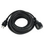 Electraline 01659 Rallonge IP44 (câble de 5 m, H07RN-F 3G1.5, pour l'extérieur et l'utilisation sur Les Chantiers) Noir Electraline 01659 Rallonge IP44 (câble de 5 m, H07RN-F 3G1.5, pour l'extérieur et l'utilisation sur Les Chantiers) Noir