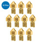 MMOBIEL 10 pièces MK8 en Laiton de 0,8 mm pour imprimante 3D, extrudeuse Compatible avec Les séries Creality Ender 3, Ender 5, C MMOBIEL 10 pièces MK8 en Laiton de 0,8 mm pour imprimante 3D, extrudeuse Compatible avec Les séries Creality Ender 3, Ender 5, C