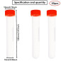 HUAZIZ 20 pcs Tubes à Essai Gradués 10ml, Cryotubes En Plastique Tubes, Tube de Fiole Congelé en Plastique avec Bouchon à Vis, F HUAZIZ 20 pcs Tubes à Essai Gradués 10ml, Cryotubes En Plastique Tubes, Tube de Fiole Congelé en Plastique avec Bouchon à Vis, F