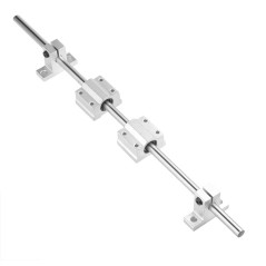S SIENOC 500mm 3D imprimantes & CNC φ8mm Axe optique/Axe linéaire/guidage linéaire/axe de précision 45# en acier Chromé + Suppor