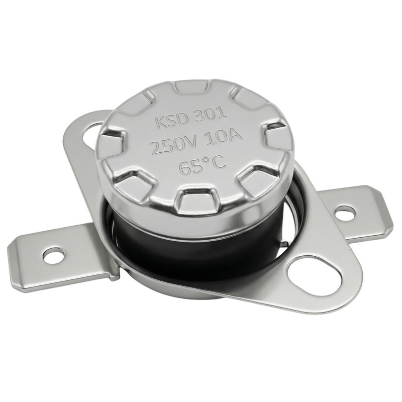 Lumonic Interrupteur thermique 65°C Contact NC 250V 10A Interrupteur de température thermostat KSD301 Bimétal Protection thermiq Lumonic Interrupteur thermique 65°C Contact NC 250V 10A Interrupteur de température thermostat KSD301 Bimétal Protection thermiq