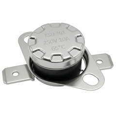 Lumonic Interrupteur thermique 65°C Contact NC 250V 10A Interrupteur de température thermostat KSD301 Bimétal Protection thermiq