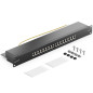 deleyCON CAT6 Panneau de Brassage 16 Port Bureau 19 Pouces Le Montage en Rack Assemblage du Serveur 16x RJ45 Blindé TIA568A TIA5 deleyCON CAT6 Panneau de Brassage 16 Port Bureau 19 Pouces Le Montage en Rack Assemblage du Serveur 16x RJ45 Blindé TIA568A TIA5