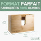 Nature Supplies Distributeur d'essuie-Mains en Bois - Porte-lingettes pour Le Mur et la Table pour Serviettes pliées en C, Z et Nature Supplies Distributeur d'essuie-Mains en Bois - Porte-lingettes pour Le Mur et la Table pour Serviettes pliées en C, Z et