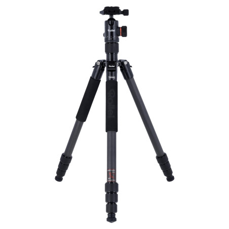 Rollei C6i Trepied Appareil Photo Noir, 172cm Trépied de Voyage en Carbone Portable avec Tête Sphérique 360° Trépied Caméra pour